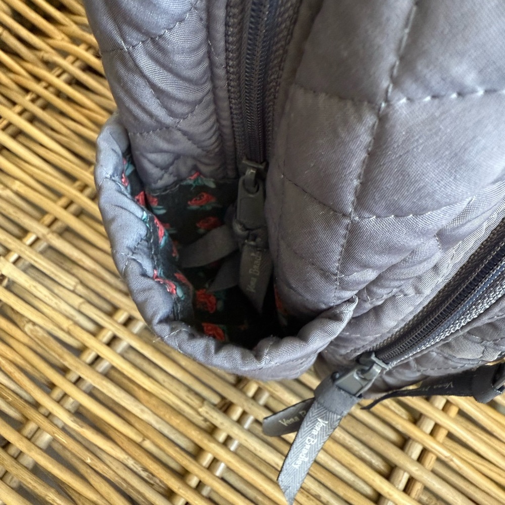 Vera Bradley Charcoal Quilted Backpack - Picture 5 of 13